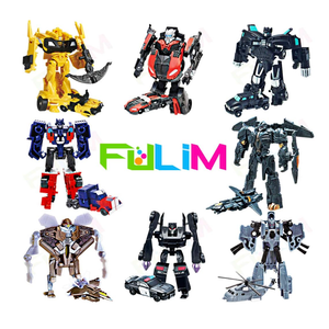 FULIM 8 Pcs Mini Car Robot Toys, 3.5inch Small Hero Action Figures, Birthday Favors Toys for Kids Age 5 and up.