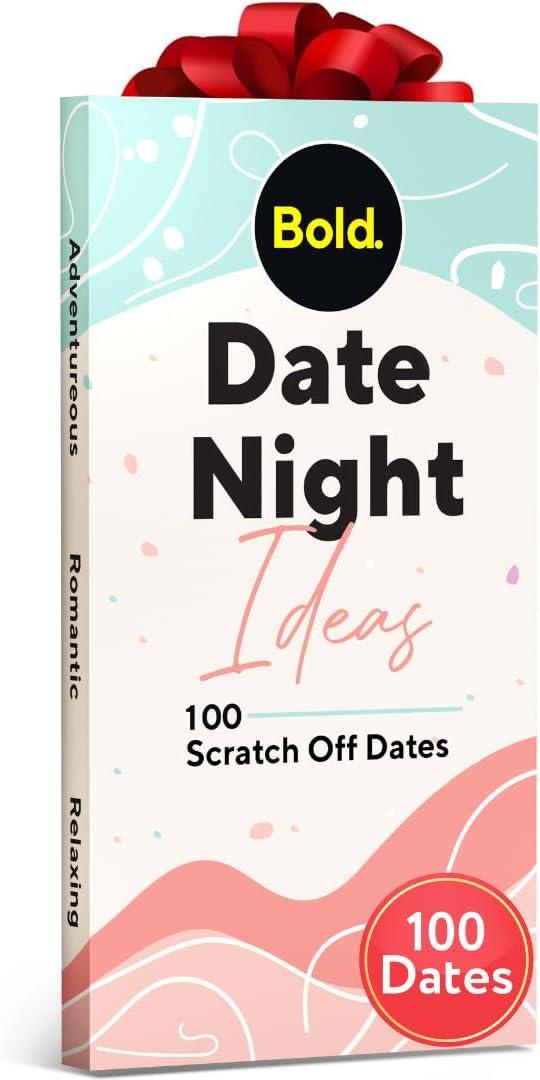 Bold. 100 Scratch Off Date Night Ideas Cards - Romantic Couple Gifts - Fun Date Ideas for Him/Her/Boyfriend/Girlfriend - Cool for Couples - Perfect Couples Birthday/Valentines Day Gift