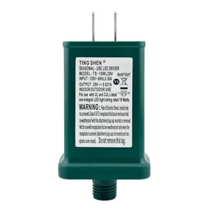 Goodsby Class 2 LED Transformer for Christmas X-Mas Tree Lights, Holiday Lighting, LED String Light 29V 0.621A Power Supply 18W Raintight US Plug Power Adapter UL-Listed TS-18WL29V (Right Positive)