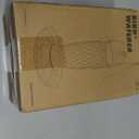 Kingsyard Bird Water Feeder for Outside, 24 Ounce, Glass Bird Water Dispenser with Metal Hanging for Garden Yard Outside Decoration, Red Gradient