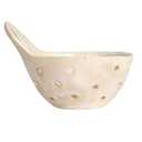 1 Cream Stoneware Colander
