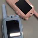 Walkie Talkie for Kids with Video: 2 Pack Rechargeable Toddler Toys with HD Camera & Voice Changer, Long Range Gift Toys for Boy & Girl Age 3-8 for Outdoor Play, Camping (Pink-Blue)