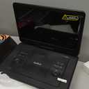 Boifun 17.5" Portable TV/DVD Player Combo with 15.6" Large HD Swivel Screen, Digital TV ATSC Tuner, Built-in Battery, Support HDMI in/USB/Micro SD/AV Out and Multiple Disc Formats, Black