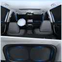 8PCS Window Shades for Ford Bronco(2021-2025) Accessories Full Coverage Sun Shade for Side Windows, Rear Triangular & Windshield UV Protection & Privacy for Camping, Napping, Relaxing