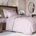 Duvet Cover Twin/Twin XL Size Set - Extra Soft Twin/Twin XL Size Duvet Cover 68 x 90 with 1 Pillow Shams - Hotel Luxury & Fade Free w/ Zipper Closures & Ties - Breathable Bedding Set (Light Lavender) (37 - Light Lavender (No Comforter))