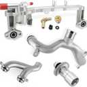 (OEM Part) LR090630 Aluminum Water Pump Thermostat Top Crossover Hose (Only Fit 5.0L) For 2010-2020 Land Rover LR4,Range Rover,Range Rover Sport 5.0L V8 LR109402 LR122709 LR087559 LR077042