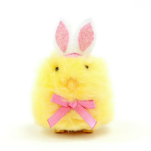 Dan Dee Pink Bunny Ear Chirping Chick Palm Pet Dan Dee Pink Bunny Ear Chirping Chick Palm Pet