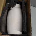 PORCER Ceramic Vase, 9.84 Inch Terracotta Vase with Handles, Boho Decor Decorative Vase, Rustic Vase for Home Decor, Farmhouse, Living Room, Table  Beige