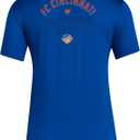Adidas Womens Fc Cincinnati MLS Short Sleeve T-Shirt (Blue, L)