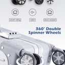 HotWay 24 Inch Checked in Luggage with Aluminum Frame,PC Hard Shell Suitcase with Spinner Wheels and TSA Lock, Large Suitcase for Travel