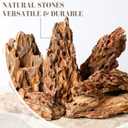 6.1-8.1 Inches Natural Dragon Stone, 6 PCS Large Aquarium Rocks for Aquascaping, Terrariums, Reptile Tanks & Aquarium Dcor