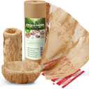Honeycomb Packing Paper Wrap 15"x400' Sustainable Alternative to Bubble Cushioning Wrap Packing paper for Moving/shipping/packing Roll with 20 Fragile Sticker Biodegradable & Fully Recylable (Brown)