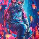 RAISEVERN Boys Girls Hoodies Kids Sweatshirts Pullover Hooded 3D Print Graphics Lightweight Hoody 6-16T (Blue)