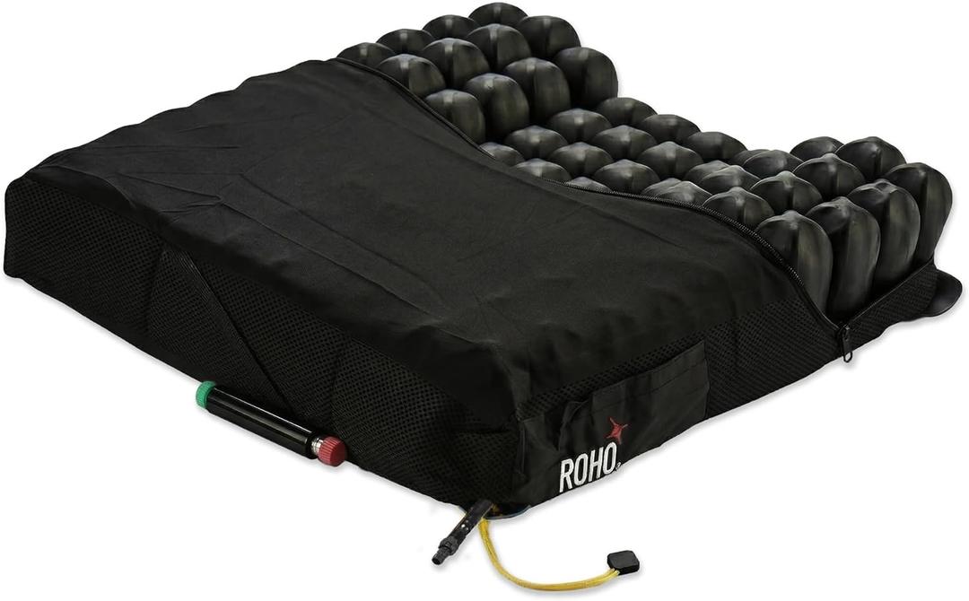 Roho Contour Select Wheelchair Cushion, Inflatable Air Cell Seat Cushion, Adjustable Comfort & Positioning Support, High Profile 4.25”, Size: 16-17" x 20-21"