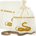 2 Pcs Snake Bag with Drawstring, 20 x 28 Inch Reptile Pouch