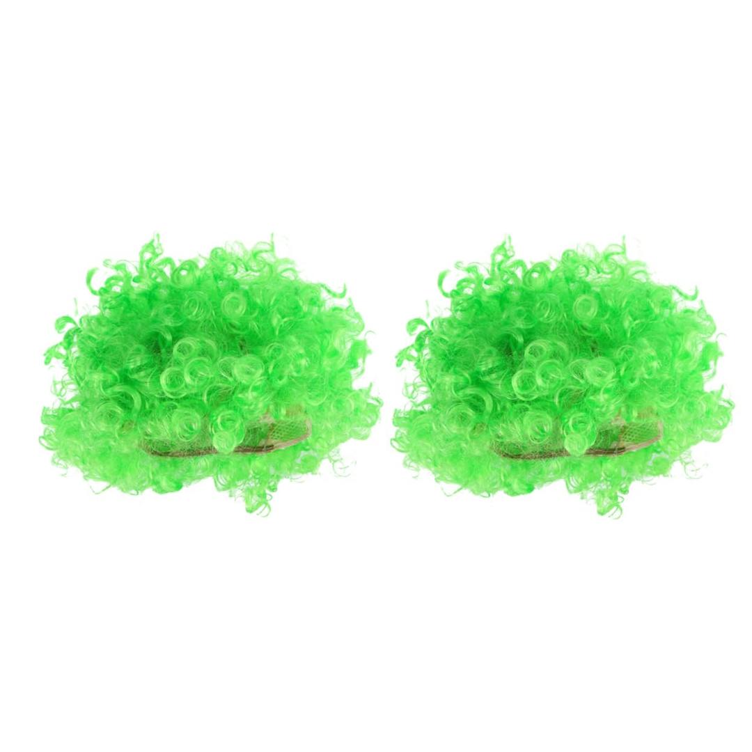Green Wig Women Party Performance Wig Curly Hair Accessory for Celebration