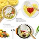 oannao Silicone Cooking Utensils Set - 446F Heat Resistant Silicone Kitchen Utensils for Cooking,Kitchen Utensil Spatula Set w Wooden Handles for Non-Stick Cookware, BPA FREE (Cream White)