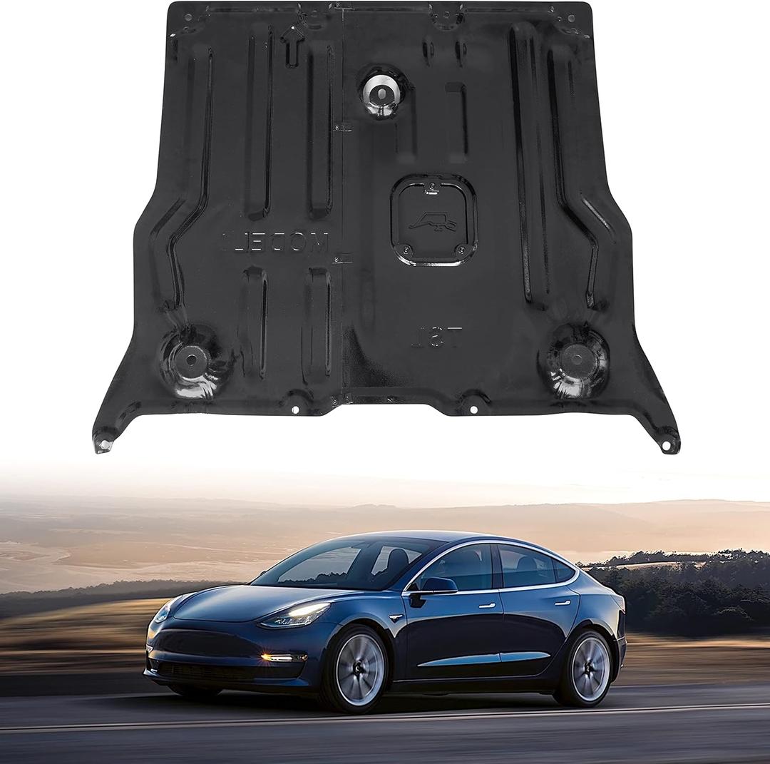Front Skid Plate for Tesla Model 3 / Model Y, Under Engine Guard Cover Splash Shield Cover Chassis Guard Plates for Tesla Model 3 2017-2025 / Model Y 2020-2025 Accessories