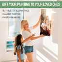 DIY Canvas Stretcher Bars Canvas Frame - Easy to Assemble, Gallery Wrap Oil Frame Kits Canvas Wood Stretcher Bars- for Oil Paintings, Prints, Paint by Numbers & Posters (24X36)