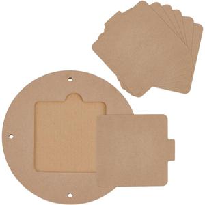 PH PandaHall Pottery Wheel Bat System, 12" Round Portable Clay Wedging Board with 6pcs 6.3" Inner Rectangle Pads Round Clay Throwing Bats for Potters Clay Artists Spinning Clay, Making Ceramics