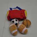 KMUYSL Baby Toys 0-12 Months, My First Sports Bag Plush Toy - 4 Sensory Balls Soft Toys with Crinkle, Rattles for 0-3-6-9-12 Month Newborn Infant, 1st Birthday for Babies Boys Girls Age 1