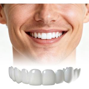 Temporary Smile Solution - 2 Pairs,Unisex top and Bottom,Repair Set,Restore Confident Smile,Nature and Comfortable,Adjustable & Comfortable & Secure,Beautiful Smile (2)