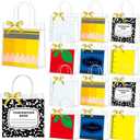Tinlade 24 Pcs Clear Gift Bag, Teacher, Red and Yellow, 1 Count