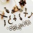 Hair Jewelry for Women Braids Dreadlock Accessories Metal Hair Clips Decoration Hair Accessories (50-gold)