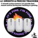 2 Pack Classic Dumpster on Fire Small Mouse Pad, Cute Funny Round Mousepad with Non-Slip Rubber Base, This is Fine Mouse Pads for Desk Accessories Laptop Gaming Office Supplies Decor(8.6 x 8.6 Inch)