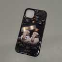 ZHEGAILIAN Case for iPhone 14 Plus,Durable Drop Protection Shockproof Silicone + Hard PC 2 in 1 Hybrid Protective Cover with Stylish Pattern Design - Christmas Snowman in Winter