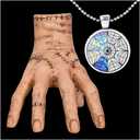 Hand Family Party Birthday Decorations Supplies Halloween Home Decor Cosplay (hand+necklace)