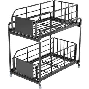 Rack Large Capacity Water Under Sink Cabinet Organizer for Kitchen Home