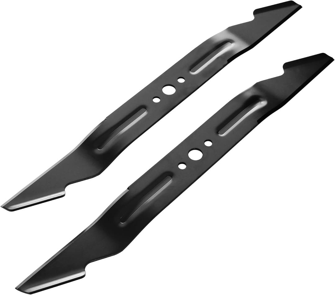 21 Inch Lawn Mower Blade Replacement AB2100 AB2101, Compatible with E-GO Power+ 56V Models LM2100 LM2101 LM2100SP LM2102SP LM2114 LM2114SP LM2125SP, Black Mulching Lawn Mower Blade, 2 PCS