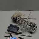 Maleyt Solar Garden Lights 8 Pack, Solar Powered Outdoor Decorative Lamps, 120 LED Solar Firework Lights with Remote Control, 8 Modes Waterproof DIY Landscape Lighting for Backyard Garden Decoration (Warm White)