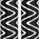 PATIKIL Bike Pegs Fit Axles, Aluminum Alloy Anti-Skid Lead Foot Bicycle Peg Back Seat Stands with Thin Line for BMX Mountain Dirt Bike Cycling Rear Stunt Pegs (Black)