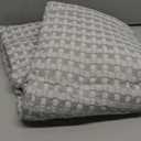 C&F Home 92"x108" Silver King Luxury Premium 50% Natural Fibers 50% Cotton Waffle Lightweight Breathable Cooling Weighted Throw Blanket Home Living Room Bedroom Couch Sofa Cozy Fall Autumn Harvest All