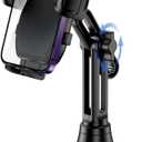 Cup Phone Mount for Car, [Upgraded Version] Universal Cup Phone Cradle Holder with Long and Adjustable Neck, Friendly Compatible with Cell Phone iPhone, Samsung, Google and All Smartphones