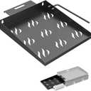 Side Shelf Caddy for Blackstone 17" 22" 28" Griddle Addition Side Rack Storage Tray Accessories with Paper Towel Holder Organizer