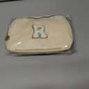 Personalized Anniversary Wife Birthday Gifts from Husband,Mothers Day Gifts for Women,Waist Packs Initial White R,Cream Bag