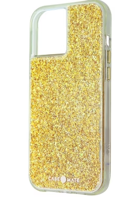 Case-Mate iPhone 12 Pro/iPhone 12 Case - Twinkle Stardust with 10ft Drop Protection & Wireless Charging - Luxury Bling Glitter Cover - Shockproof Materials, Anti Scratch Tech, Golden