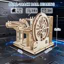 3D Wooden Puzzles Marble Run Set - 159PCS Mechanical Model Kit for Adults Wooden Puzzles, DIY Building Model Kit for Teens Age 14+ Years Old