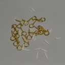 PlusRoc 20 Pack Q-Hanger String Light Hooks - Gold Cup Hooks for Hanging Lights, Plants; Screw in Ceiling & Wall Mount