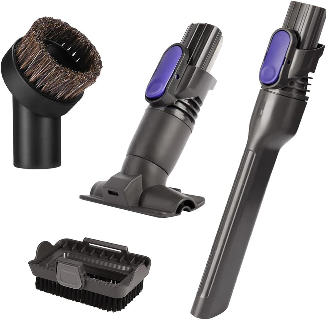 Crevice Tool Attachment for Shark Pet Cordless Stick IX141 IZ462H IZ483H IZ363HT IZ361H IZ163H IZ362H Removable Two-in-one Vacuum Crevice Tool Brush Replacement Parts for D-Shaped Vacuum