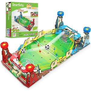 Smartivity Mini Soccer I Indoor Sports Football Toy for Kids 6 to 14 Years Old I Cool Birthday Gifts Ideas for Boys & Girls | DIY STEM Science Toys for 6,7,8,9,10,11,12,13,14 I Wooden Engineering Game