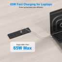 Furniture Drawer Outlet Kit, 65W USB C Recessed Power Strip with 4 Outlets & 4 USB Ports,Hidden Charging Station for Home Office 6 FT
