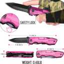 Gifts for Women Wife Girlfriend Her - Mothers Day Gifts, Pin-k Multitool Knife - Christmas Birthday Gift for Women, Anniversary, Womens Stocking Stuffers - Gift for Woman Who Have Everything