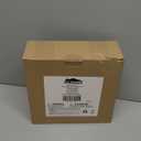 JOIEDOMI 9 inch Silver PVC Star Christmas Tree Topper, with 10 Warm White Light Glitter Swirl Battery Powered Indoor Decorations for Home Holiday Xmas Party