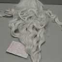 Long Curly White Lace Front Wigs for Women Middle Part Wavy Wig Natural Looking Hair Replacement Wig for Daily Party Use Cosplay Costume Halloween