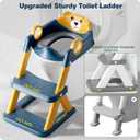 Potty Training Seat, Upgrade Toddler Toilet Seat for Kids Boys Girls, 2 in 1 Potty Training Toilet for Kids, Splash Guard Anti-Slip Pad Step StoolUpgraded Cushion