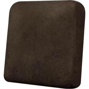 Couch Cushion Cover Leather-Look 1PC Stretch Chair Seat Slipcover for Living Room Individual Armchair Seat Cushion Cover, Pet-Friendly, Non-Slip, Easy Fit - Coffee